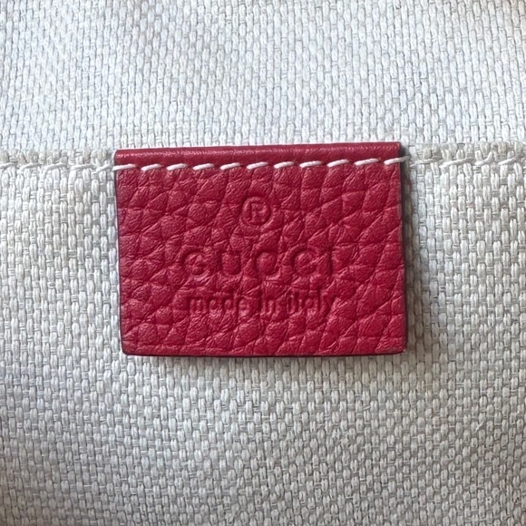 Certified Authentic Gucci Soho Disco Red Leather Tassel Crossbody Camera Bag COA - Picture 8 of 15